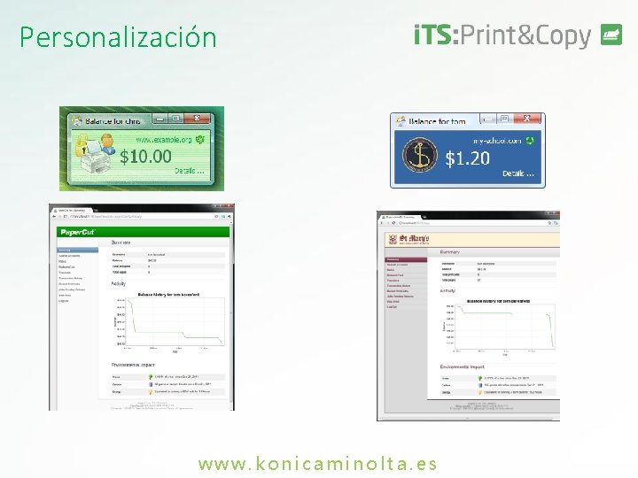 Personalización www. konicaminolta. es 