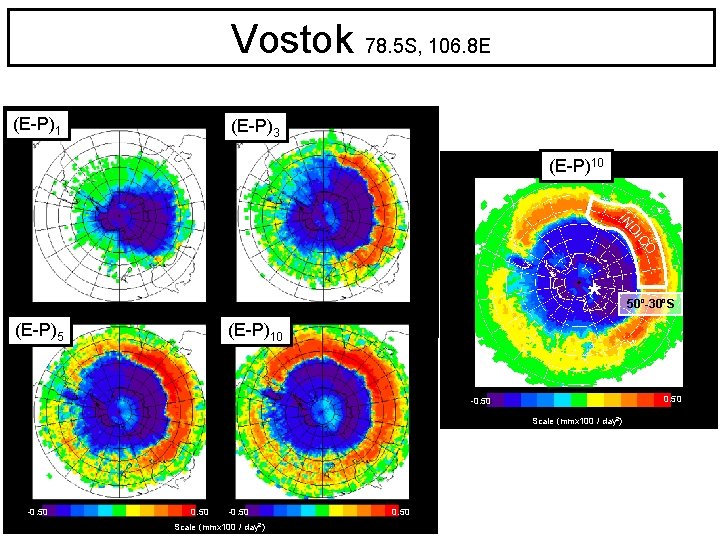 Vostok 78. 5 S, 106. 8 E (E-P)1 (E-P)3 (E-P)10 ÍN CO DI *