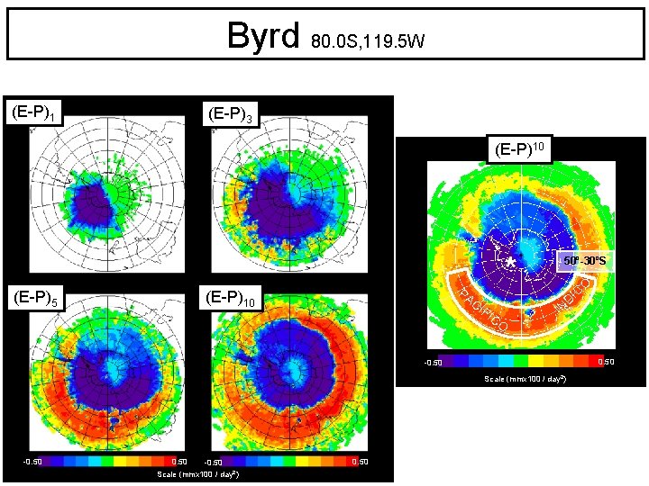 Byrd 80. 0 S, 119. 5 W (E-P)1 (E-P)3 (E-P)10 (E-P)5 PA * (E-P)10