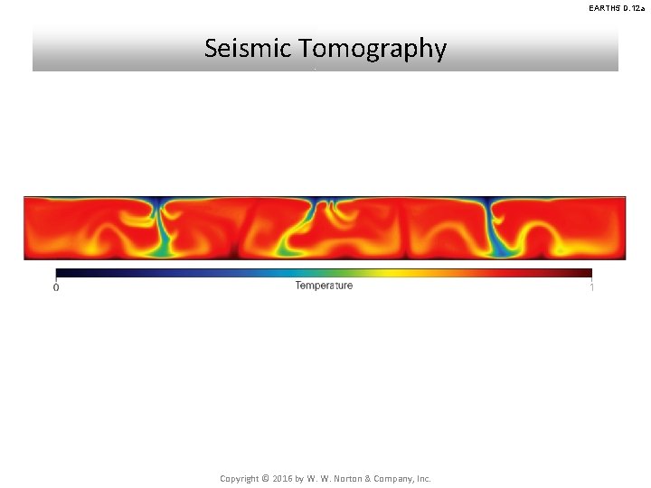 EARTH 5 D. 12 a Seismic Tomography Copyright © 2016 by W. W. Norton EARTH 5 D. 12 a Seismic Tomography Copyright © 2016 by W. W. Norton