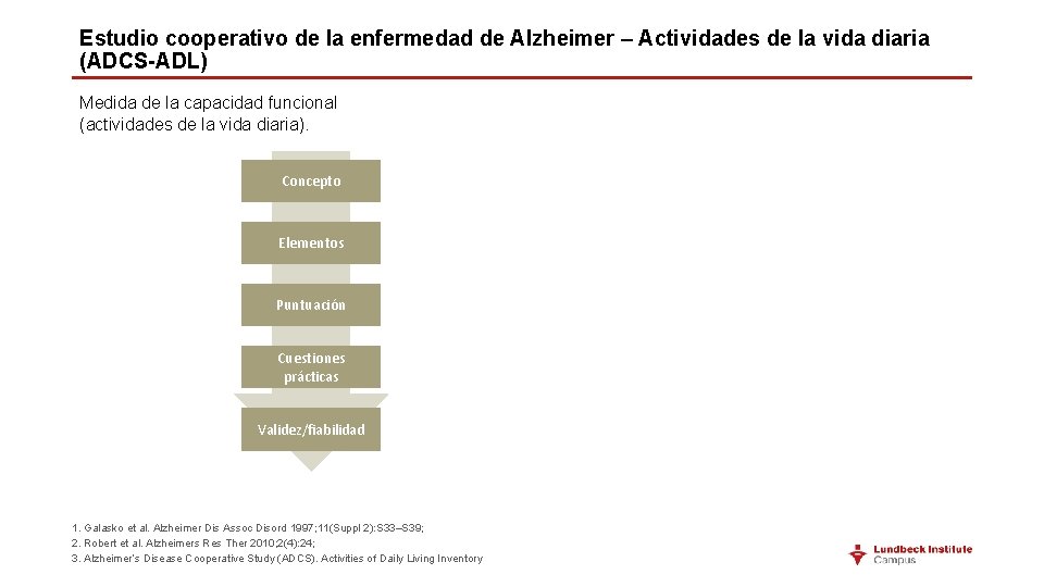 Estudio cooperativo de la enfermedad de Alzheimer – Actividades de la vida diaria (ADCS-ADL)