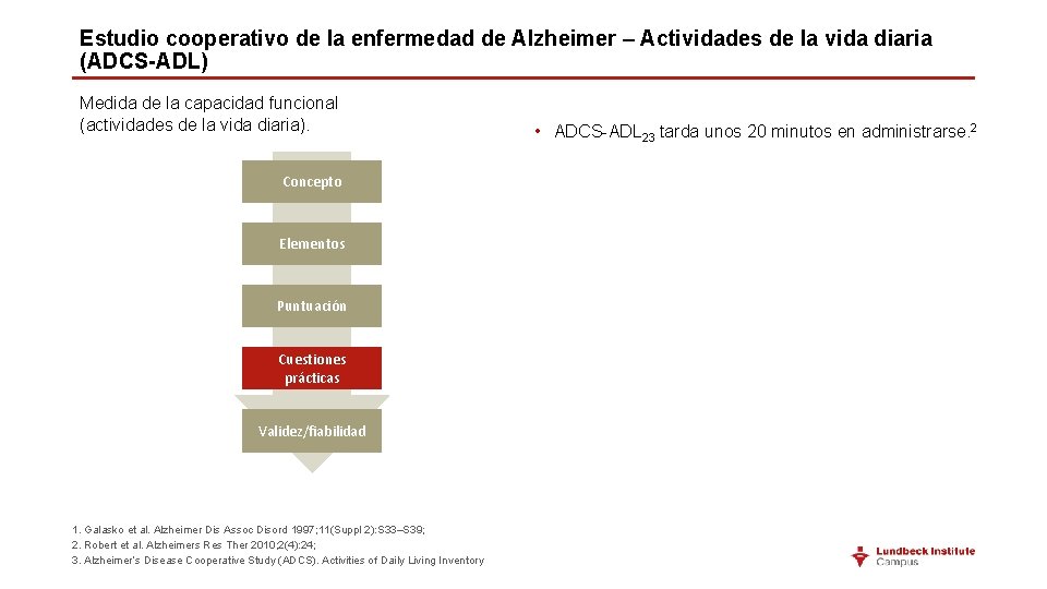 Estudio cooperativo de la enfermedad de Alzheimer – Actividades de la vida diaria (ADCS-ADL)
