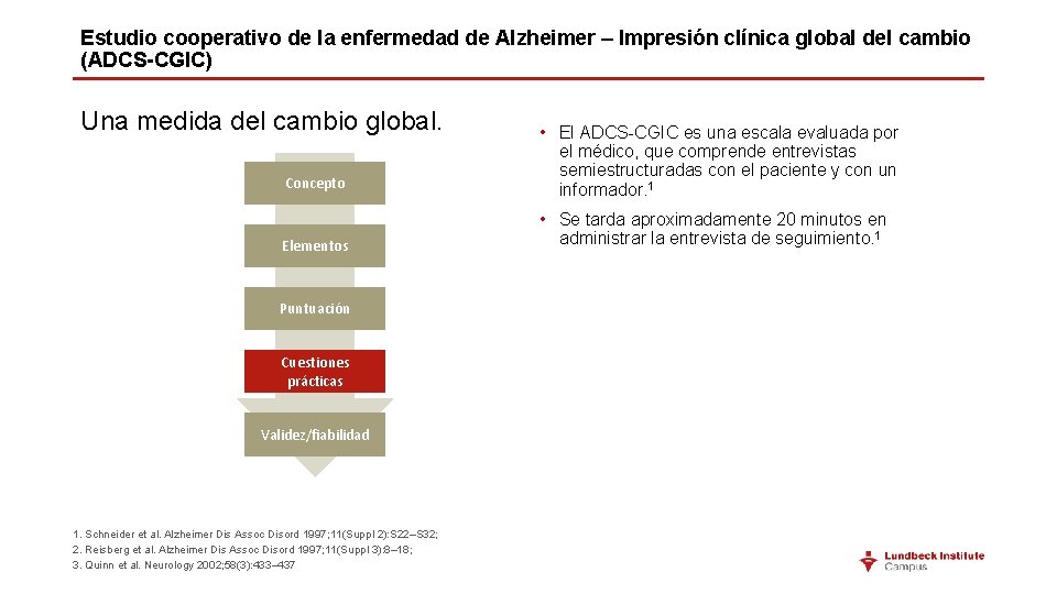 Estudio cooperativo de la enfermedad de Alzheimer – Impresión clínica global del cambio (ADCS-CGIC)