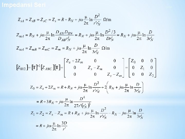 Impedansi Seri Contoh Impedansi Seri Contoh