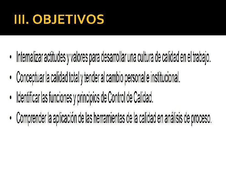 III. OBJETIVOS 