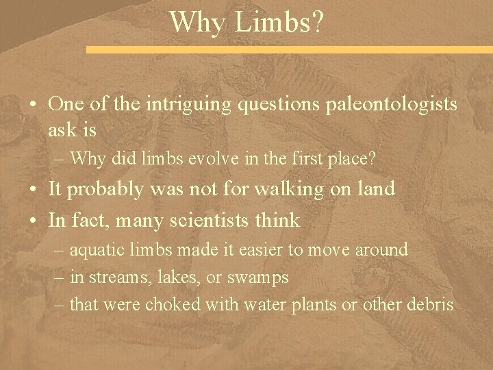 Chapter 13 Paleozoic Life History Vertebrates and Plants