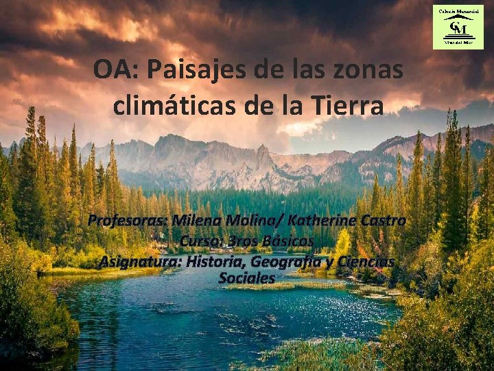 OA: Paisajes de las zonas climáticas de la Tierra Profesoras: Milena Molina/ Katherine Castro