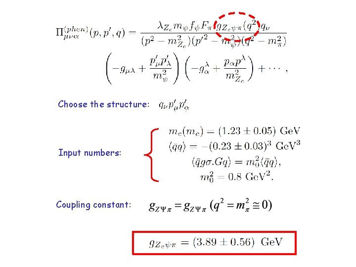 Choose the structure: Input numbers: Coupling constant: 