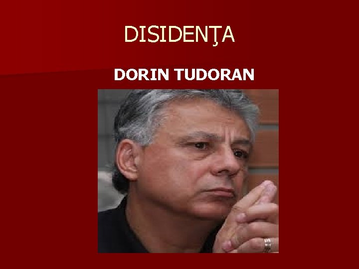 DISIDENŢA DORIN TUDORAN 