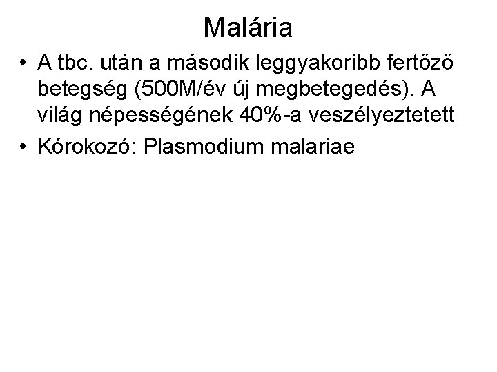 Malária | Sitata