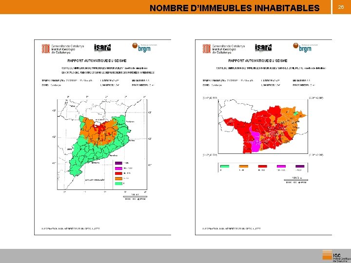 NOMBRE D’IMMEUBLES INHABITABLES 26 