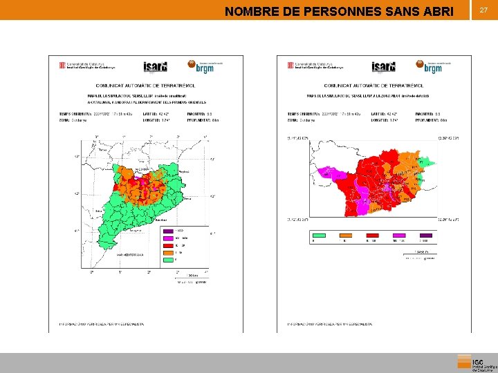 NOMBRE DE PERSONNES SANS ABRI 27 