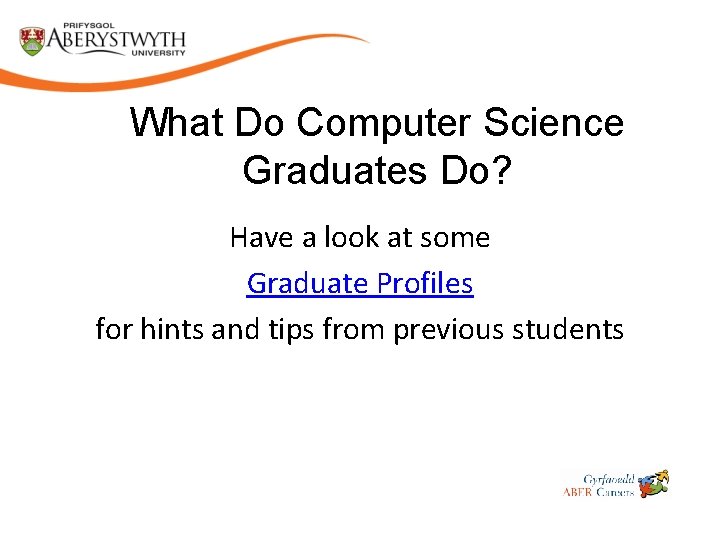 What Do Computer Science Graduates Do? Have a look at some Graduate Profiles for