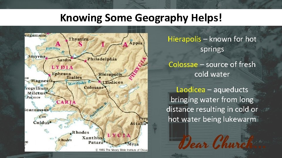 The Seven Churches in Revelation chapters 2 and