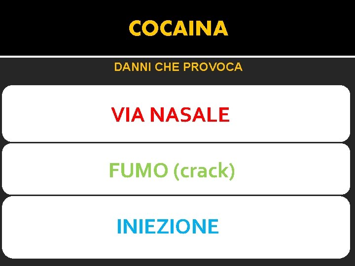 COCAINA DANNI CHE PROVOCA Sniffare cocaina crea rischi legati al danneggiamento dei tessuti interni