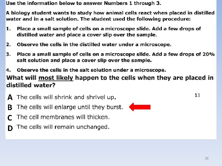 A B C D 13 26 A B C D 13 26