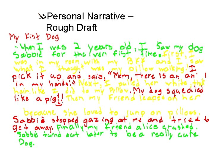 Personal Narrative – Rough Draft 