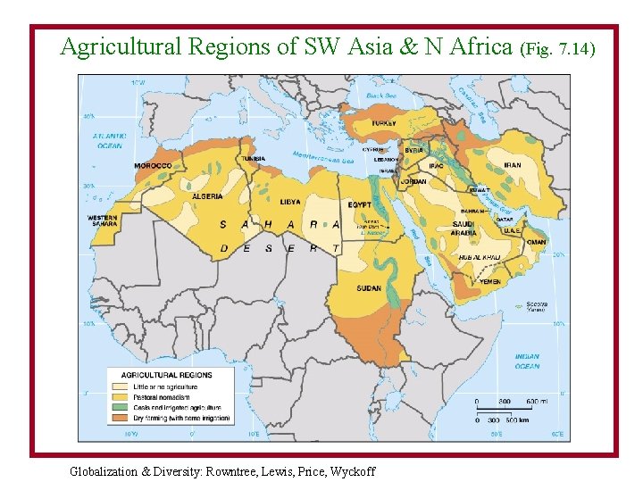 Agricultural Regions of SW Asia & N Africa (Fig. 7. 14) Globalization & Diversity: