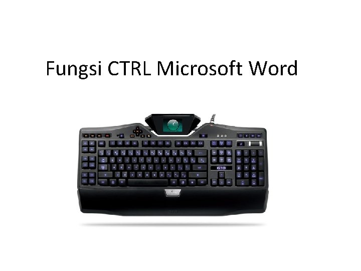 Fungsi CTRL Microsoft Word 