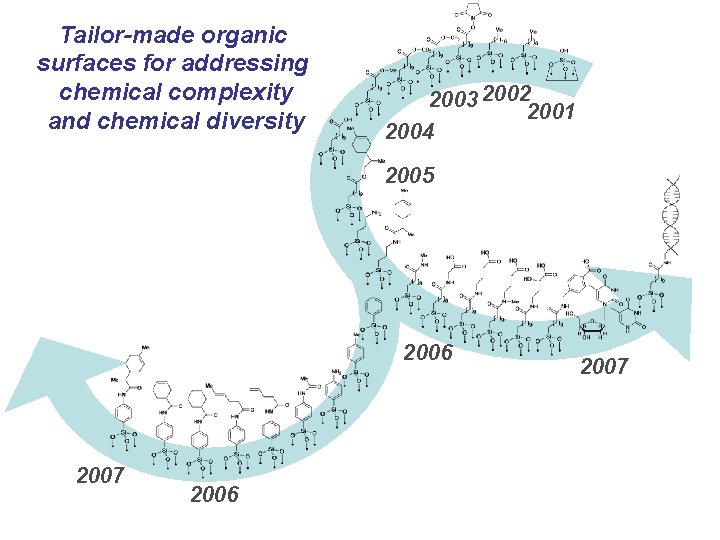Tailor-made organic surfaces for addressing chemical complexity and chemical diversity 2003 2002 2001 2004