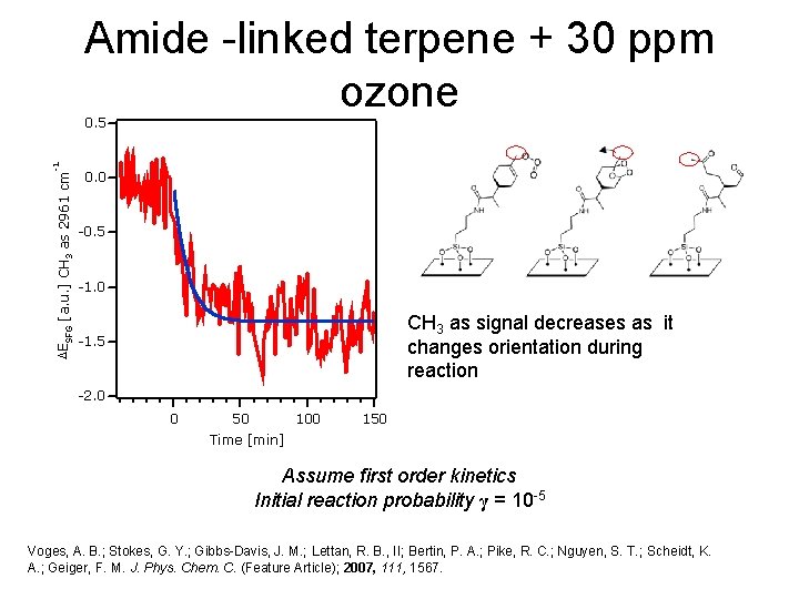 Amide -linked terpene + 30 ppm ozone DESFG [a. u. ] CH 3 as