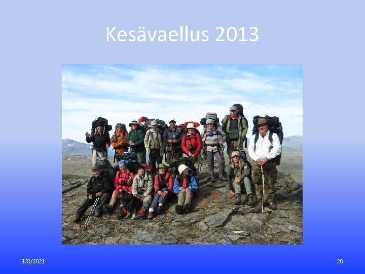 Kesävaellus 2013 3/8/2021 20 