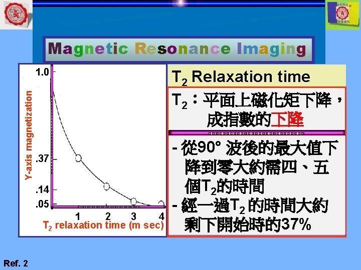 Magnetic Resonance Imaging Y-axis magnetization 1. 0 . 37. 14. 05 1 2 3