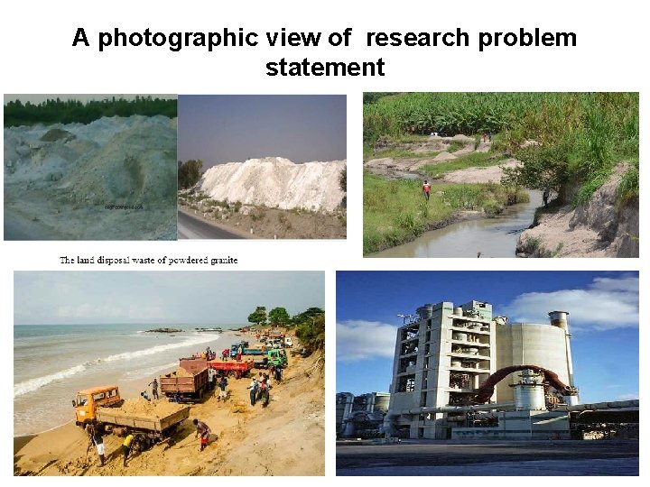 A photographic view of research problem statement 