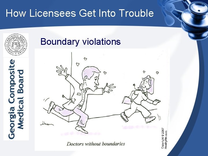 How Licensees Get Into Trouble Boundary violations 