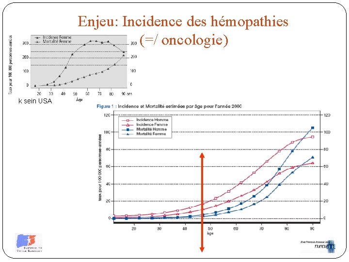 Enjeu: Incidence des hémopathies (=/ oncologie) k sein USA 