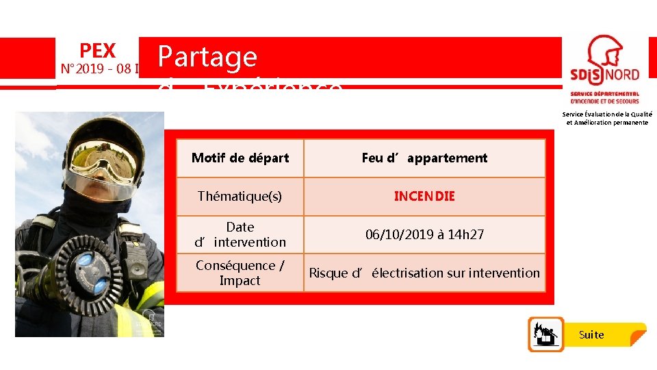 PEX N° 2019 - 08 INC Partage d’Expérience Service Évaluation de la Qualité et