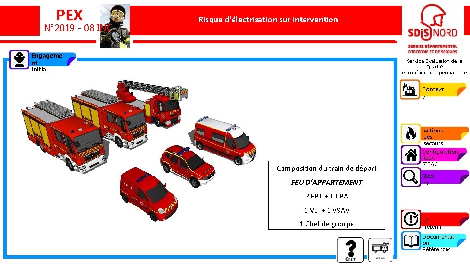 PEX N° 2019 - 08 INC Risque d’électrisation sur intervention Un sapeur-pompier brûlé lors