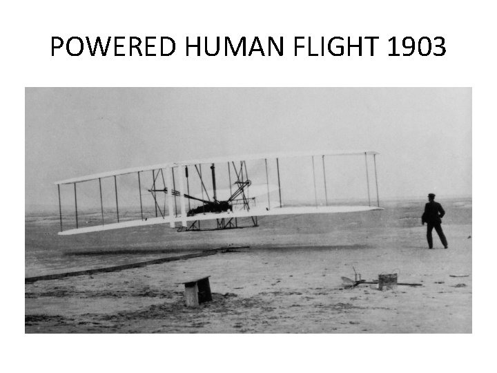 POWERED HUMAN FLIGHT 1903 