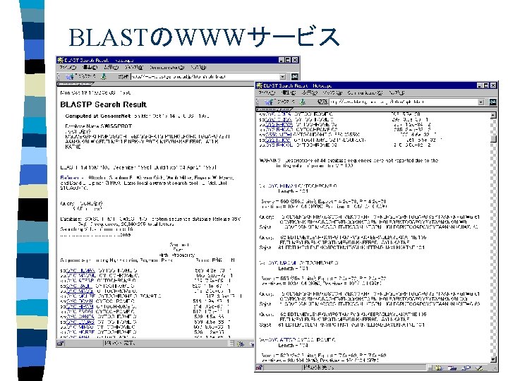 BLASTのWWWサービス 