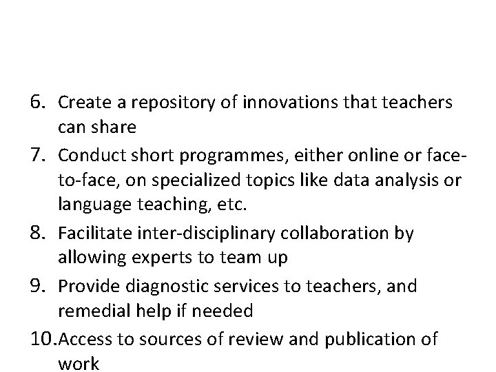 Developing faculty for future education Vijaya Sherry Chand