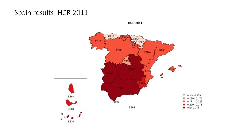 Spain results: HCR 2011 