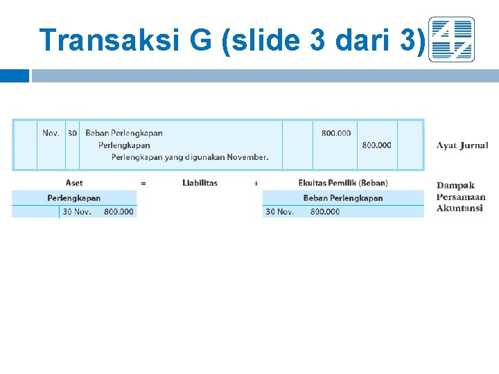 Transaksi G (slide 3 dari 3) Transaksi G (slide 3 dari 3)