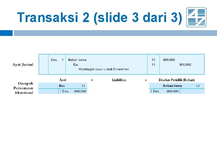 Transaksi 2 (slide 3 dari 3) Transaksi 2 (slide 3 dari 3)
