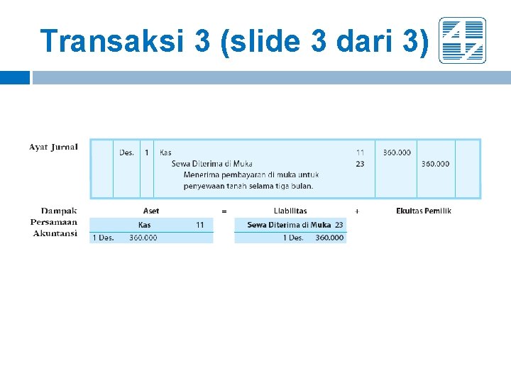 Transaksi 3 (slide 3 dari 3) Transaksi 3 (slide 3 dari 3)