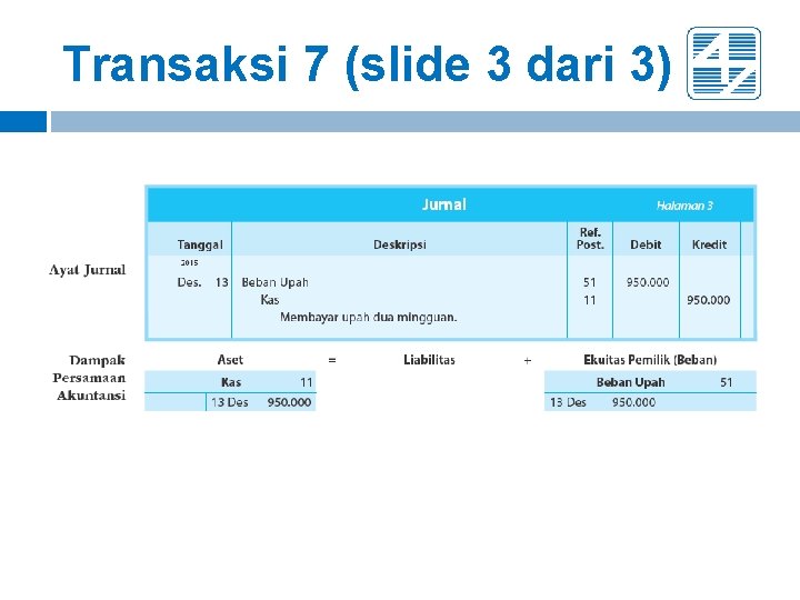 Transaksi 7 (slide 3 dari 3) Transaksi 7 (slide 3 dari 3)