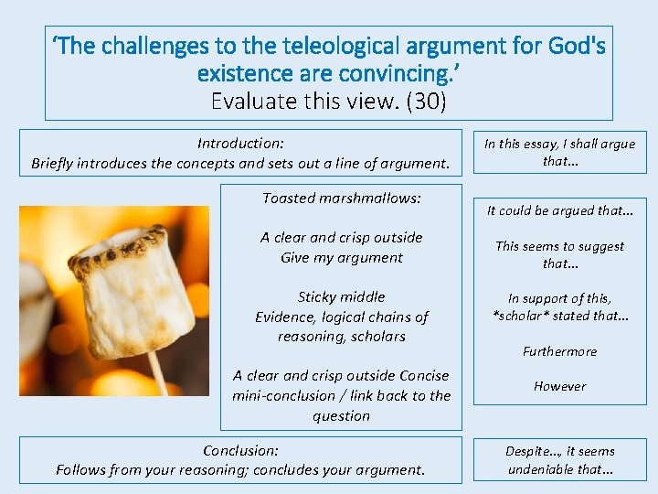 ‘The challenges to the teleological argument for God's existence are convincing. ’ Evaluate this