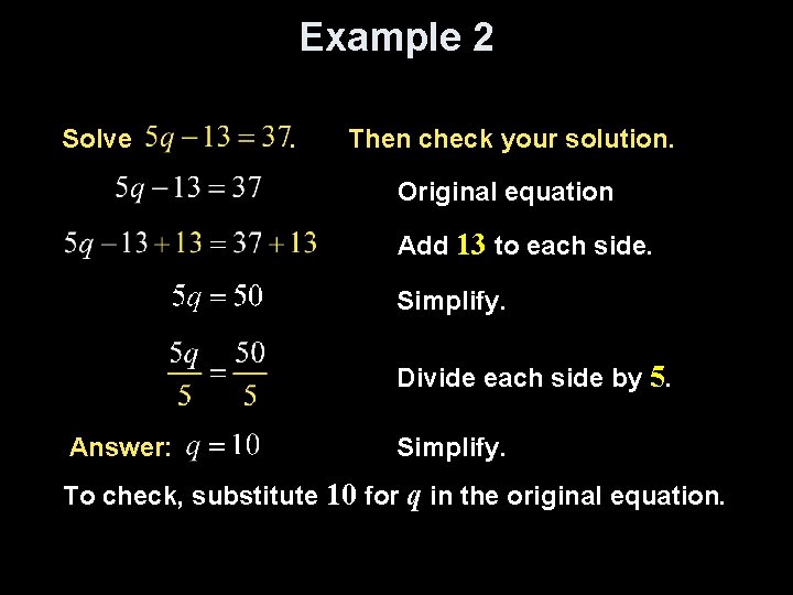 Lesson 3 4 Solving MultiStep Equations Objectives Solve