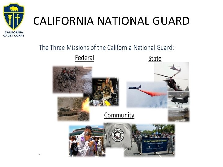 CALIFORNIA NATIONAL GUARD 