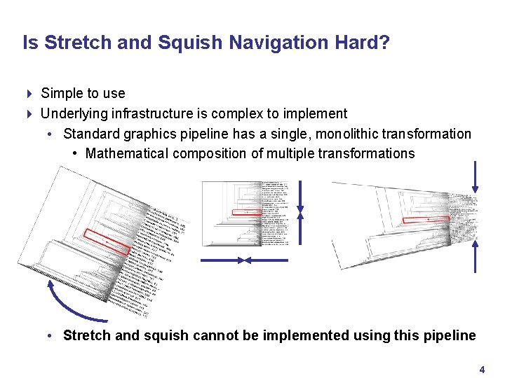 Is Stretch and Squish Navigation Hard? 4 Simple to use 4 Underlying infrastructure is