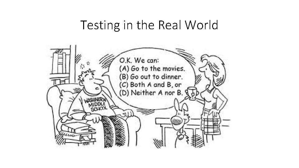Testing in the Real World 