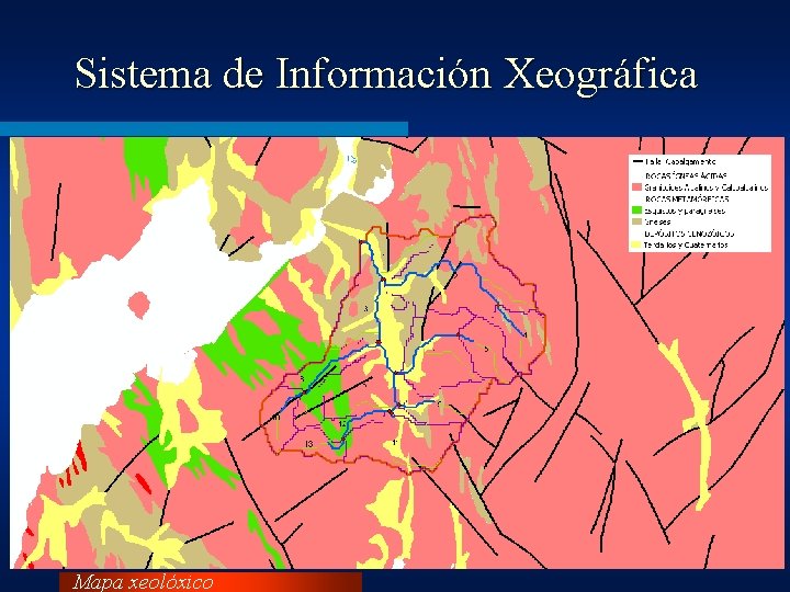Sistema de Información Xeográfica Mapa xeolóxico 