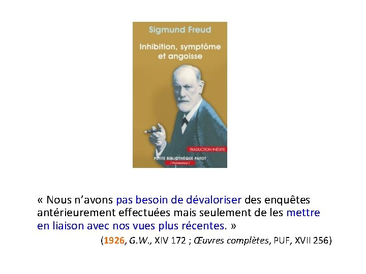« Nous n’avons pas besoin de dévaloriser des enquêtes antérieurement effectuées mais seulement « Nous n’avons pas besoin de dévaloriser des enquêtes antérieurement effectuées mais seulement