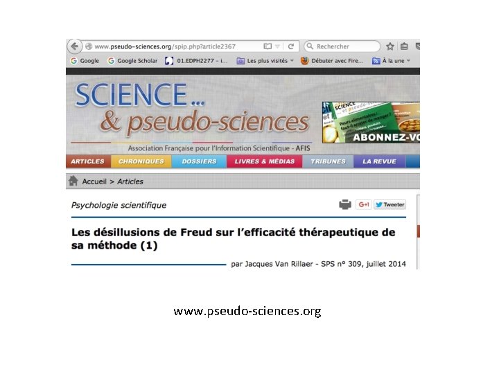 www. pseudo-sciences. org www. pseudo-sciences. org