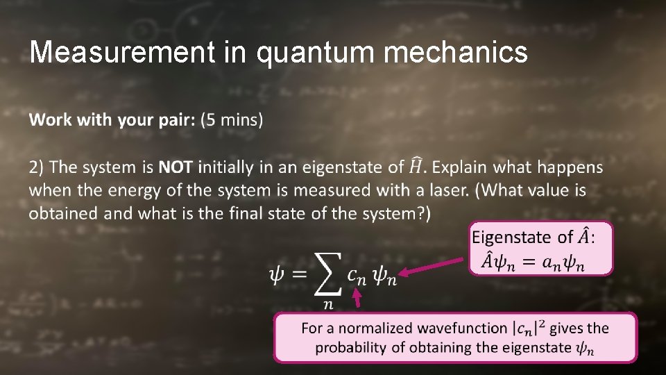 Measurement in quantum mechanics 