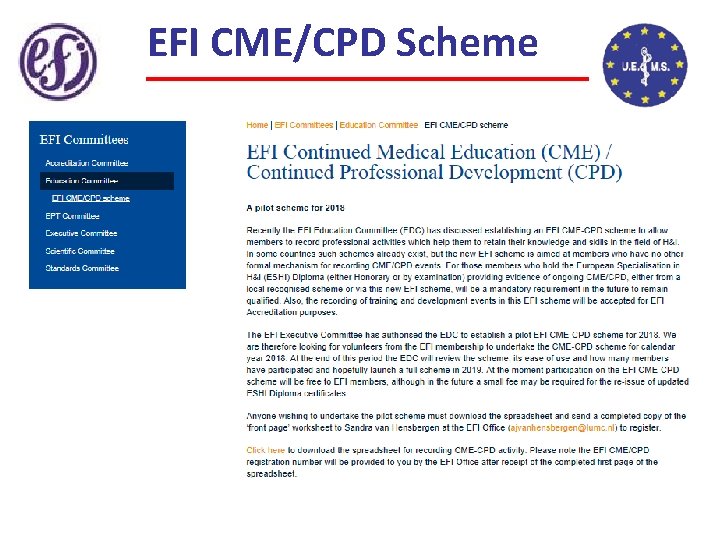 EFI CME/CPD Scheme 